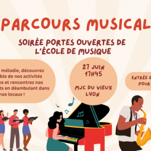 Parcours musical – Soirée Portes Ouvertes de l’Ecole de Musique