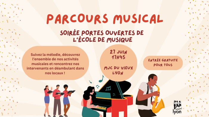 Parcours musical – Soirée Portes Ouvertes de l’Ecole de Musique